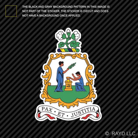 Vincentian Coat of Arms Sticker Decal Vinyl Saint Vincent Grenadines