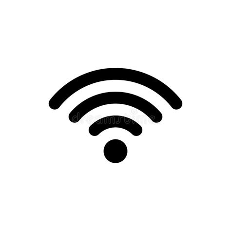 Wifi Icon In Flat Style On A White Background Stock Vector