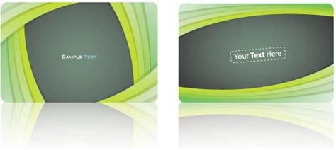green business card  abstract background template vector titanui