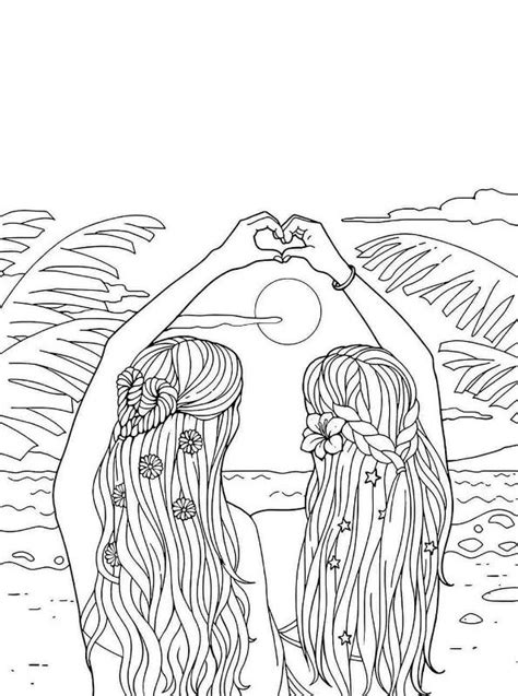 Lighten and darken to find the perfect color. 2Bff Coloring Page - Bff coloring pages to download and ...
