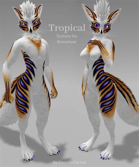 Tropical Female And Male Rexouium Texture Set