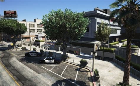 Mission Row Police Station Exterior Modded Fivem Sp Gta 5 Mods Otosection