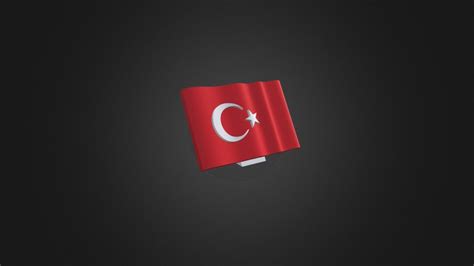 Turkish Flag Download Free 3d Model By Eminkalkis 373361c Sketchfab