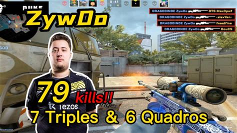 Zywoo Faceit Overpass Pov 79kills😮 7 Triples＆ 6 Quadros Csgo