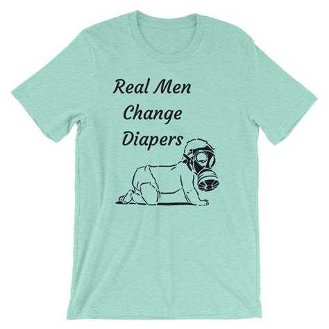 Dad Helps With Baby Tshirt Expecting Dad Real Men Change Etsy Ts