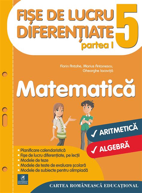 Matematica Clasa 5 Partea I Fise De Lucru Diferentiate Pdf Autor