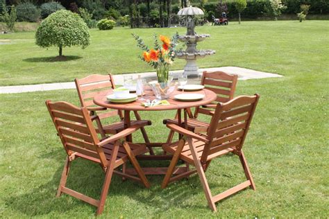 Folding Wood Garden Set Garden Table Chairs Set Patio Yard Lawn Chair