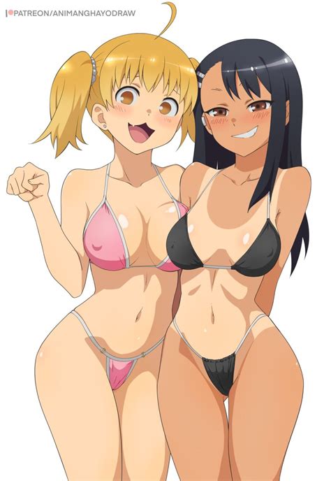 Animanghayodraw Nagatoro Hayase Yoshi Nagatoro Ijiranaide Nagatoro San Highres 2girls