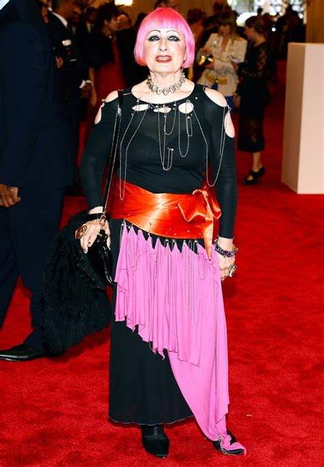 zandra rhodes met gala 2013 most outrageous punk inspired outfits us weekly