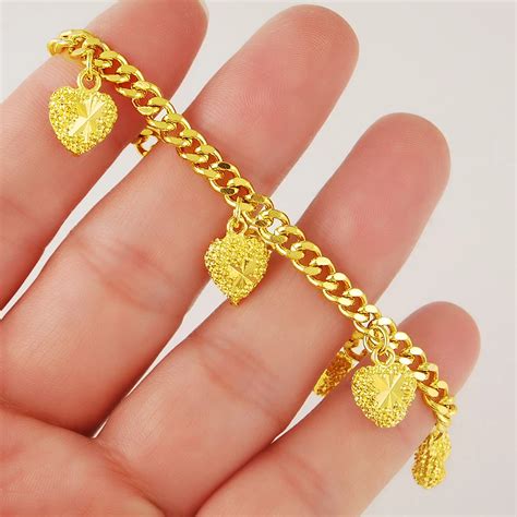 Drop Shipping 24k Gold Color Womens Jewelrywholesale 24k Gold Color