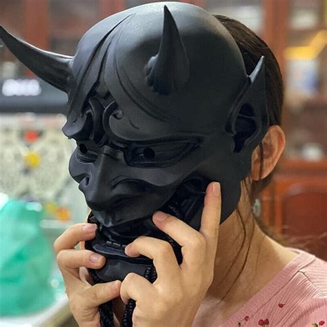 Hannya Samurai Oni Mask Japanese Hannya Ghost Demon Noh Face Mask