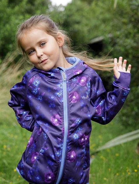 Waterproof And Windproof Girls All Weather Hoodie Winter Floral Therm