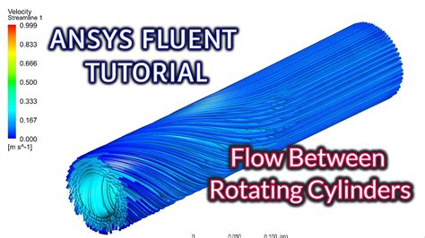 Ansys Fluent Tutorials Flow In Between Rotating Cylinders Ansys