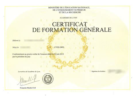 Le Certificat Formation Général Dispositif Yves Farge
