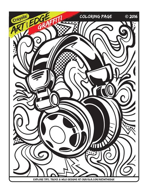 These free coloring pages are also separated into categories to make it easy to find the perfect coloring page. Art With Edge Graffiti Coloring Page | crayola.com