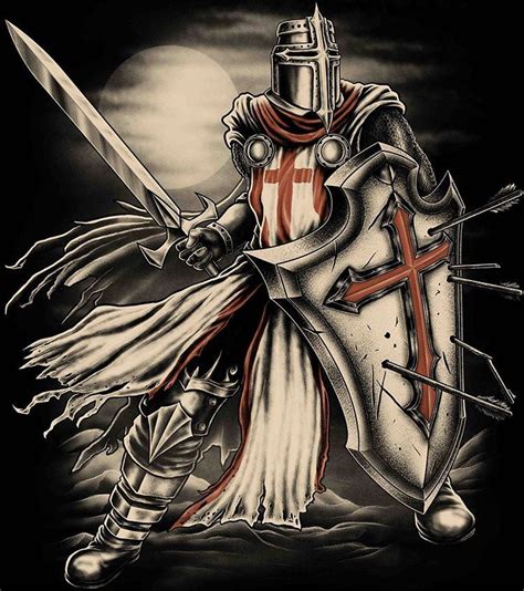 Pin Doa Floyd Davidson Em Templar Knight De 2019 Knight Tattoo