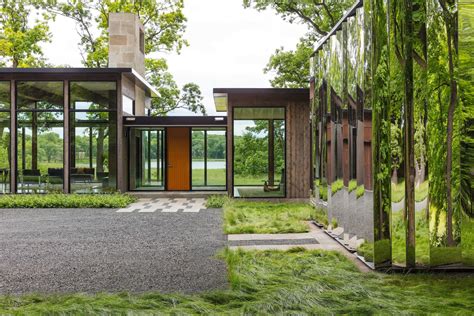 This Glass House And Shiny Shed Merge With Nature In Minnesota Dwell