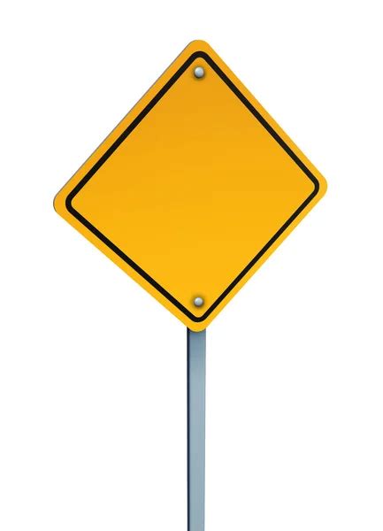 Blank Yellow Road Sign — Stock Vector © Pockygallery 11947005