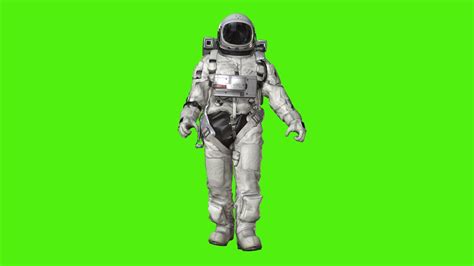 Today, you are an astronaut. NASA Astronaut In Space Suit Green Screen - YouTube