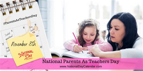 DÍa Nacional De Los Padres Como Maestros 8 De Noviembre Día