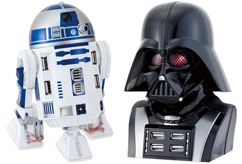 R2 D2 And Darth Vader Usb Hubs