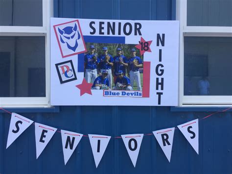 Senior Night poster Senior Night Posters, Blue Devil, Baseball Mom
