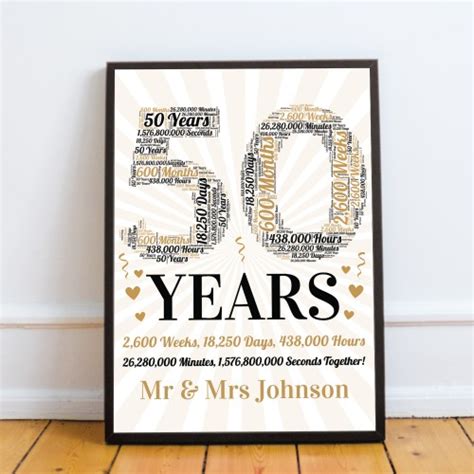 Maybe you would like to learn more about one of these? Personalised 50th Wedding Anniversary Gift For Husband Wife