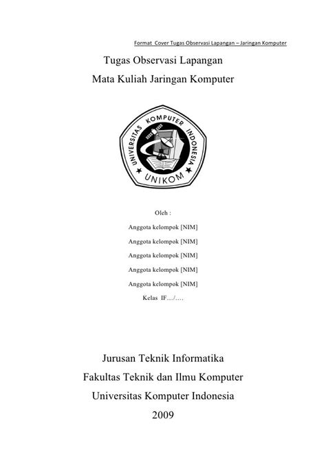 Contoh Membuat Cover Makalah Kelompok Kumpulan Contoh Makalah Doc Lengkap