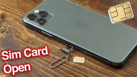 How To Insert And Remove Sim Card Iphone 11 Pro And Iphone 11 Pro Max Youtube