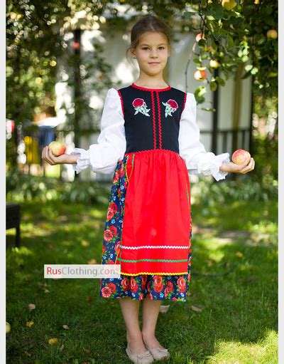 polish dress girls poland national clothing