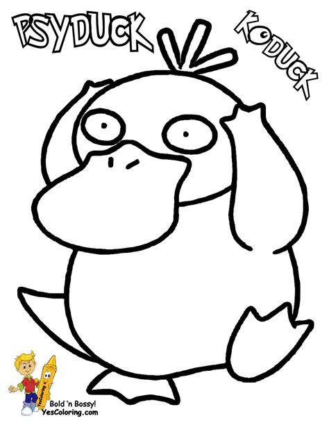 Psyduck Coloring Page Pokemon Coloring Page The Official Pokemon My