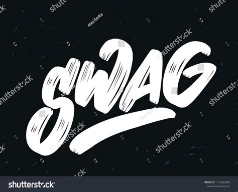 Swag Vector Lettering Lettering Vector Stock Vector
