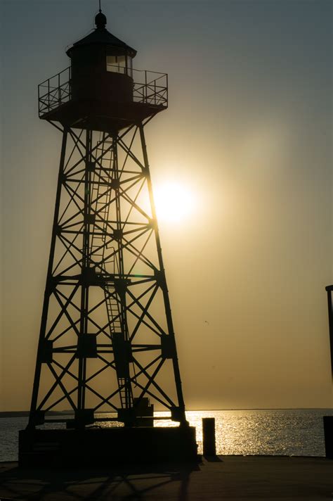 Free Images Sea Light Lighthouse Sunset Dusk Evening Landmark