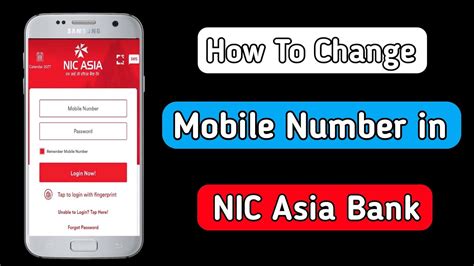 How To Change Mobile Number In Nic Asia Bank Nic Asia Bank Mobile