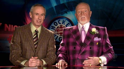 What is shocking is that don was never called on it by a t.v. Don Cherry questions Ron MacLean's fashion choices - YouTube