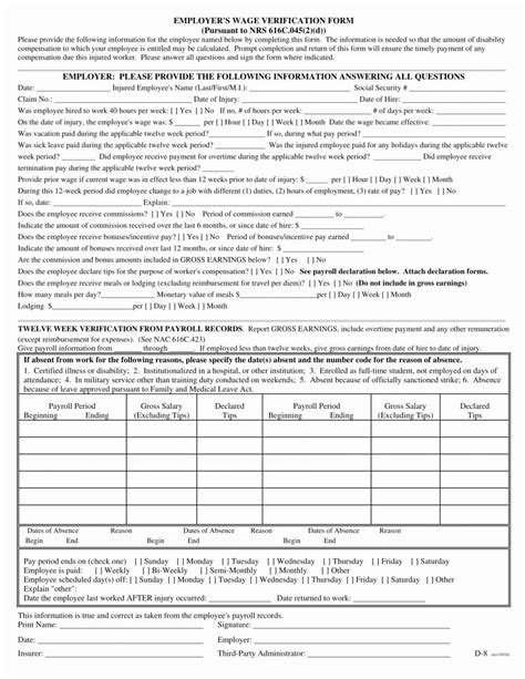 Progressive Insurance Printable Lost Wages Form Printable Forms Free