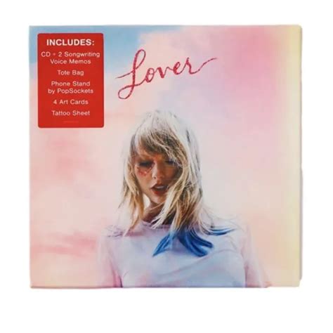 Taylor Swift Lover Deluxe Cd Box Set Limited Ed Tote Bag Post Card