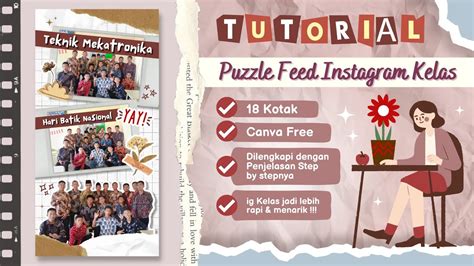 Cara Membuat Feed ig Kelas Aesthetic di Canva || Puzzle Feed ig Kelas