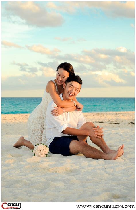 Korean Honeymoon Snaps At The Beaches Of Cancun Mexico Cancunstudios Beach Photo