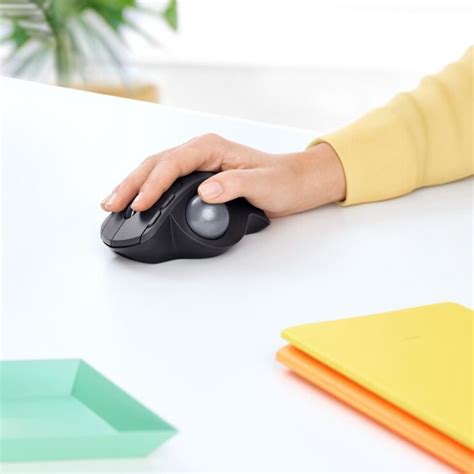 Logitech Mx Ergo Plus Advanced Wireless Trackball For Pc And Mac With Extra Wedge Wireless