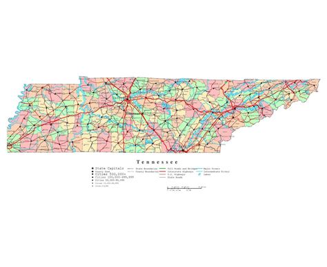 Printable Map Of Tennessee Cities