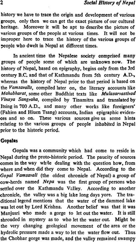 Social History Of Nepal