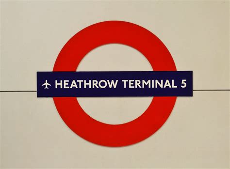 Heathrow Terminal 5 Station Roundel At Heathrow Terminal 5 Flickr