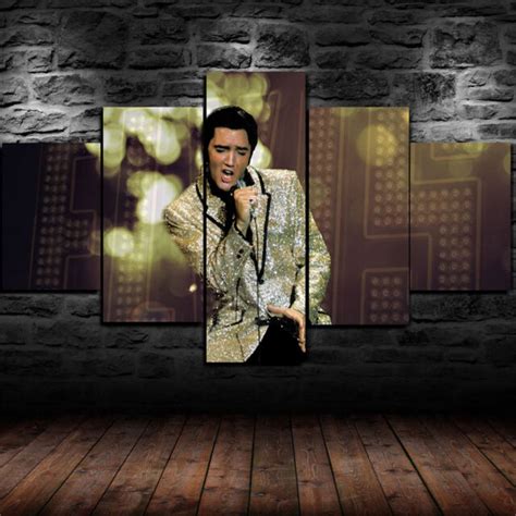 Framed Elvis Presley Canvas Print Wall Art Home 5 Piece Ebay