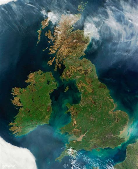 Nearly Cloud Free View Of Great Britain And Ireland Was Acquired By The