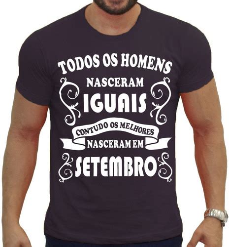 Camiseta Todos Os Homens Nascem Iguais Algodão Fio 30 1 R 3996 Em
