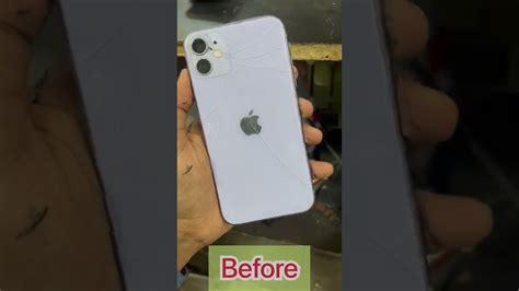Iphone 11 Back Glass Replacement Before And After🔥 Youtube
