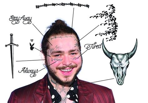 Post Malone Tattoos With Meanings Including New Cool Hidden