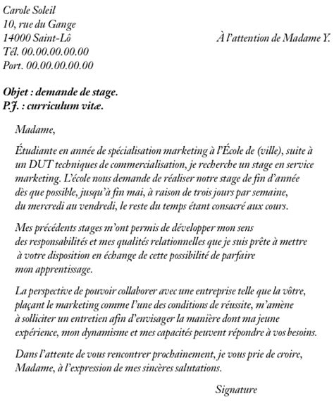 Exemple De Lettre De Motivation Pour Acceder A Une Université