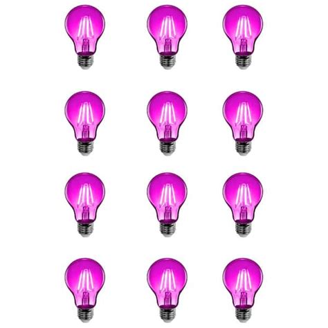 Feit Electric 25 Watt Equivalent A19 Dimmable Filament Pink Colored